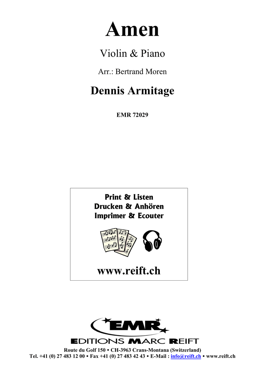 Amen Amen Violin Solo scores gallery preview page 2