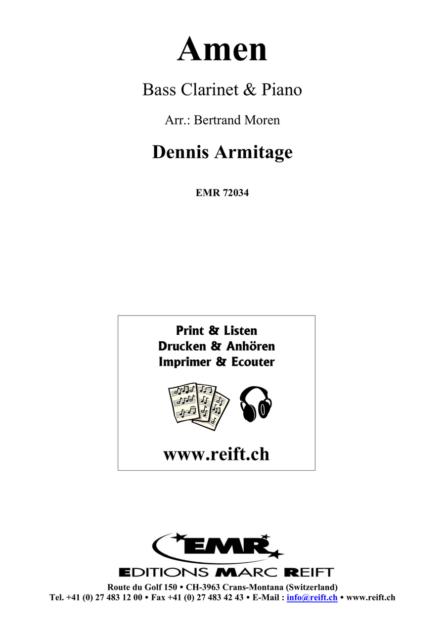 Amen Amen Bass Clarinet scores gallery preview page 2
