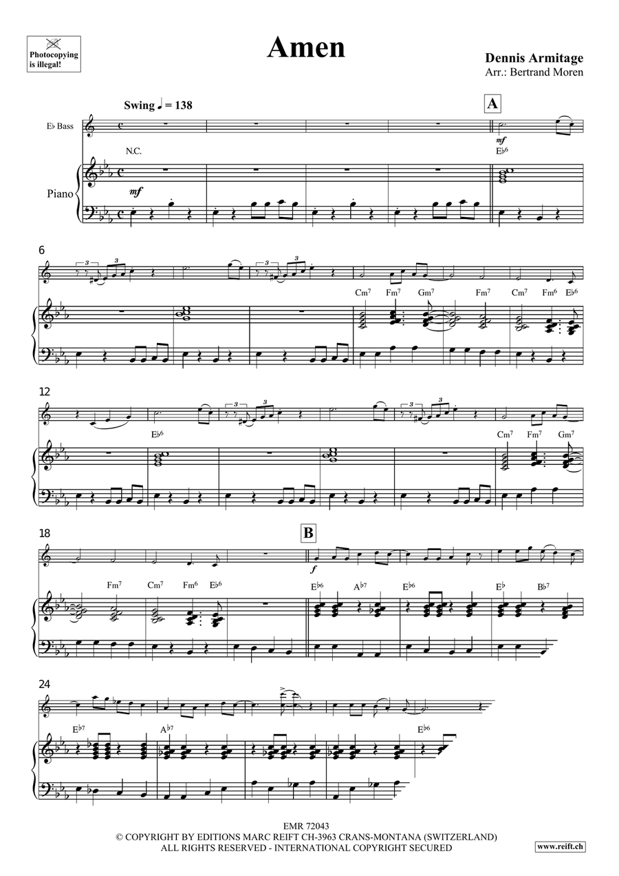 Amen Amen Voice Solo scores gallery preview page 4