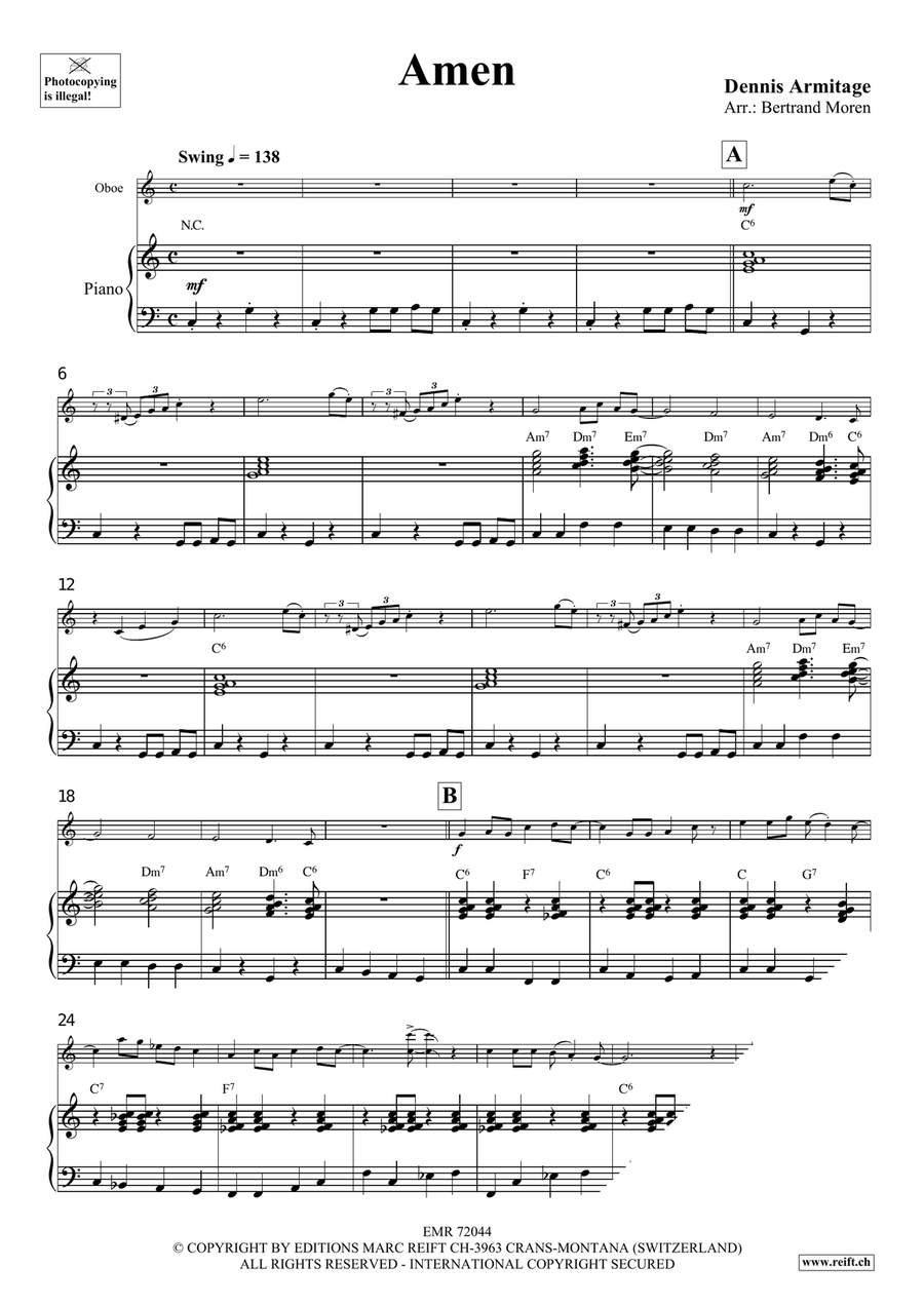 Amen Amen Piano Accompaniment scores gallery preview page 4