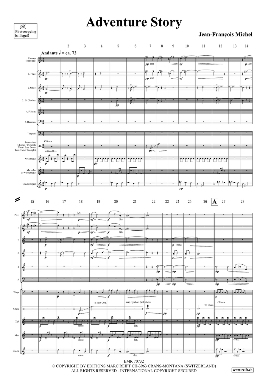 Adventure Story Adventure Story Woodwind Quintet scores gallery preview page 5