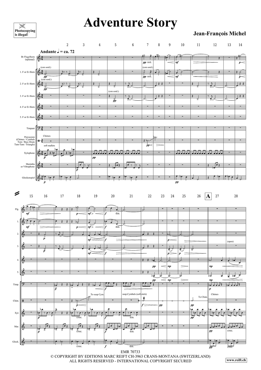 Adventure Story Adventure Story Horn scores gallery preview page 5