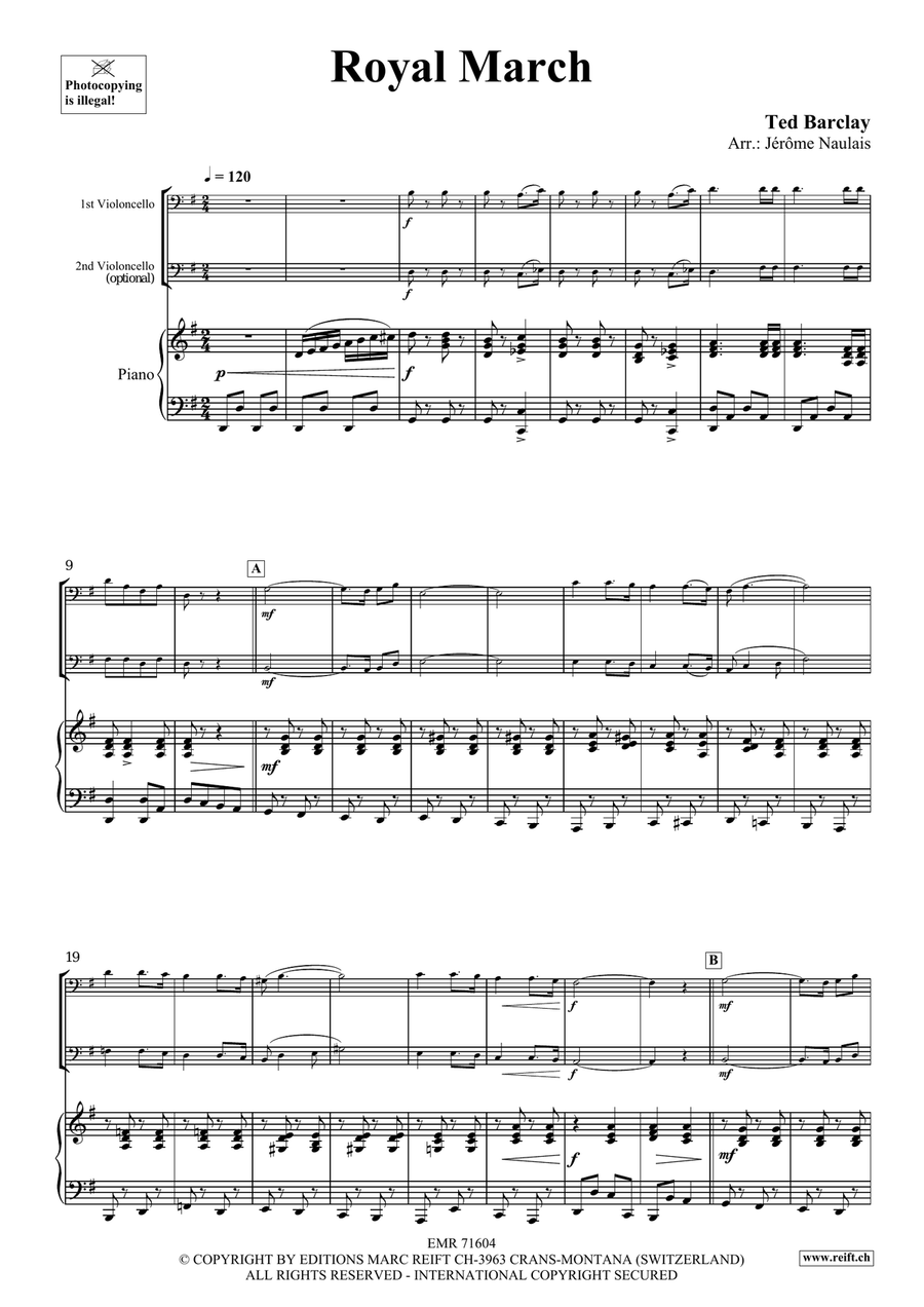 Royal March Royal March Cello scores gallery preview page 4