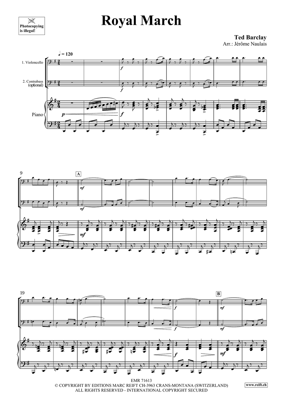 Royal March Royal March Double Bass scores gallery preview page 4