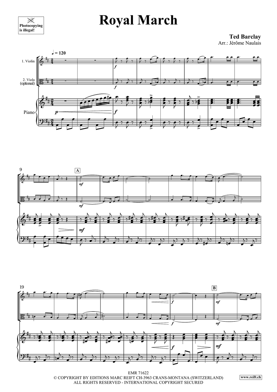 Royal March Royal March Viola scores gallery preview page 4