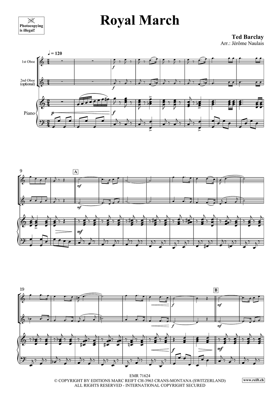 Royal March Royal March Piano Accompaniment scores gallery preview page 4