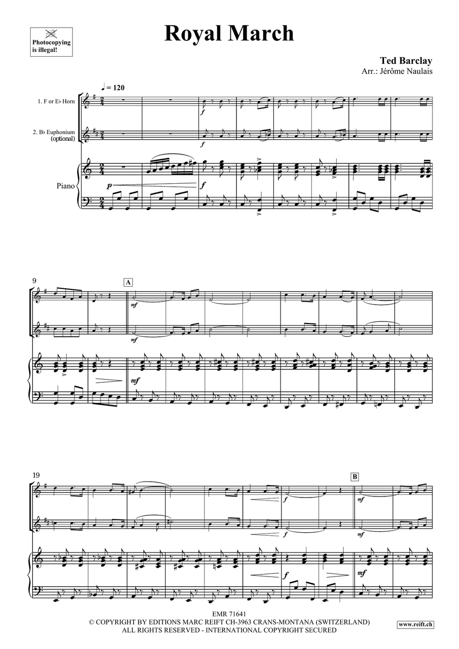 Royal March Royal March Euphonium scores gallery preview page 4