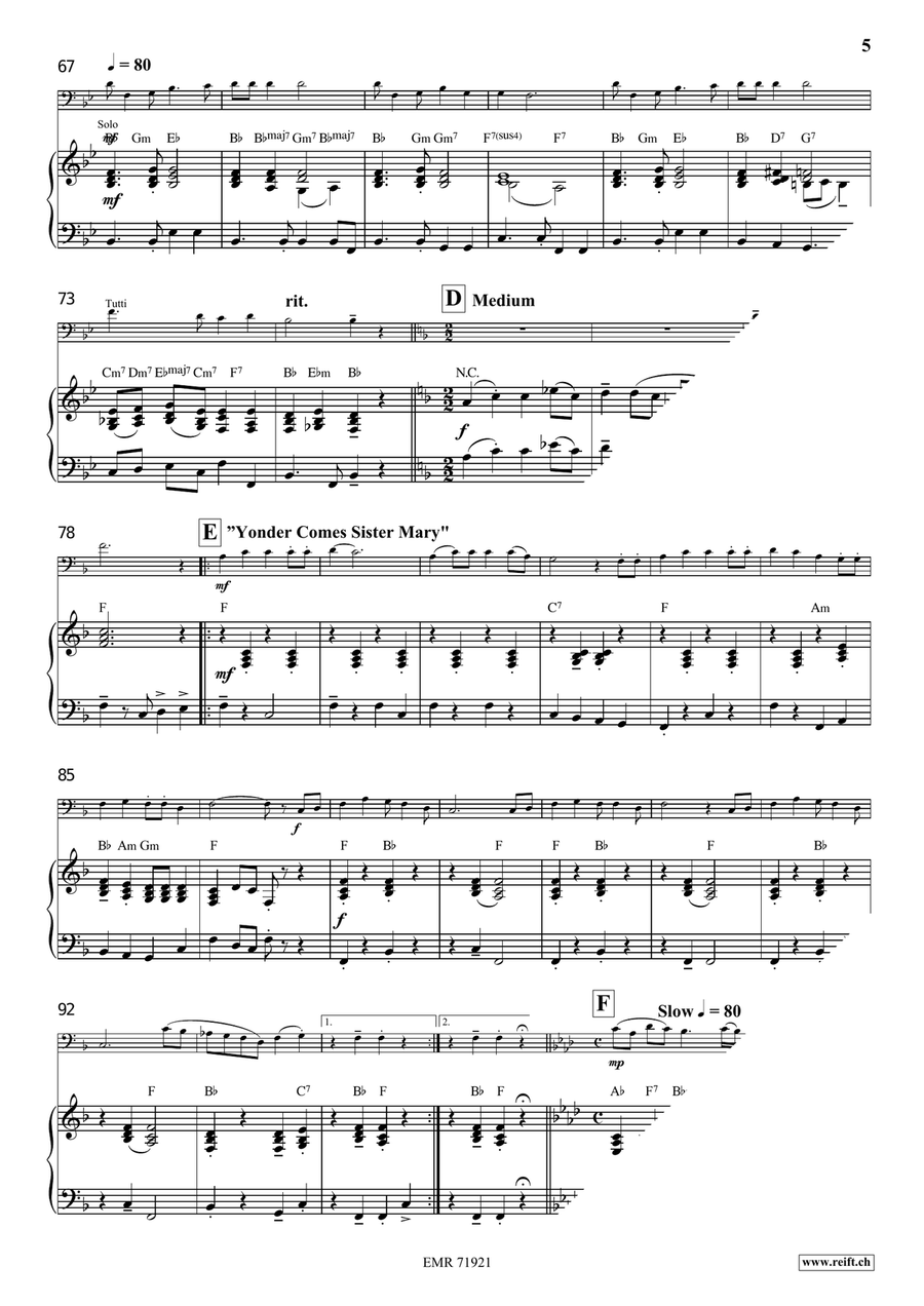 A Gospel Voyage A Gospel Voyage Bassoon Solo scores gallery preview page 7