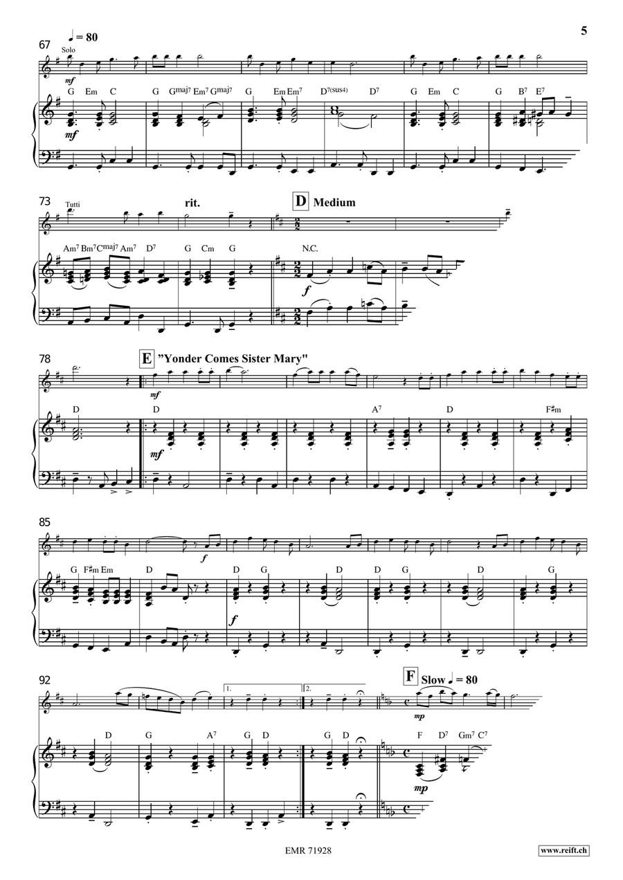 A Gospel Voyage A Gospel Voyage Flute Solo scores gallery preview page 7
