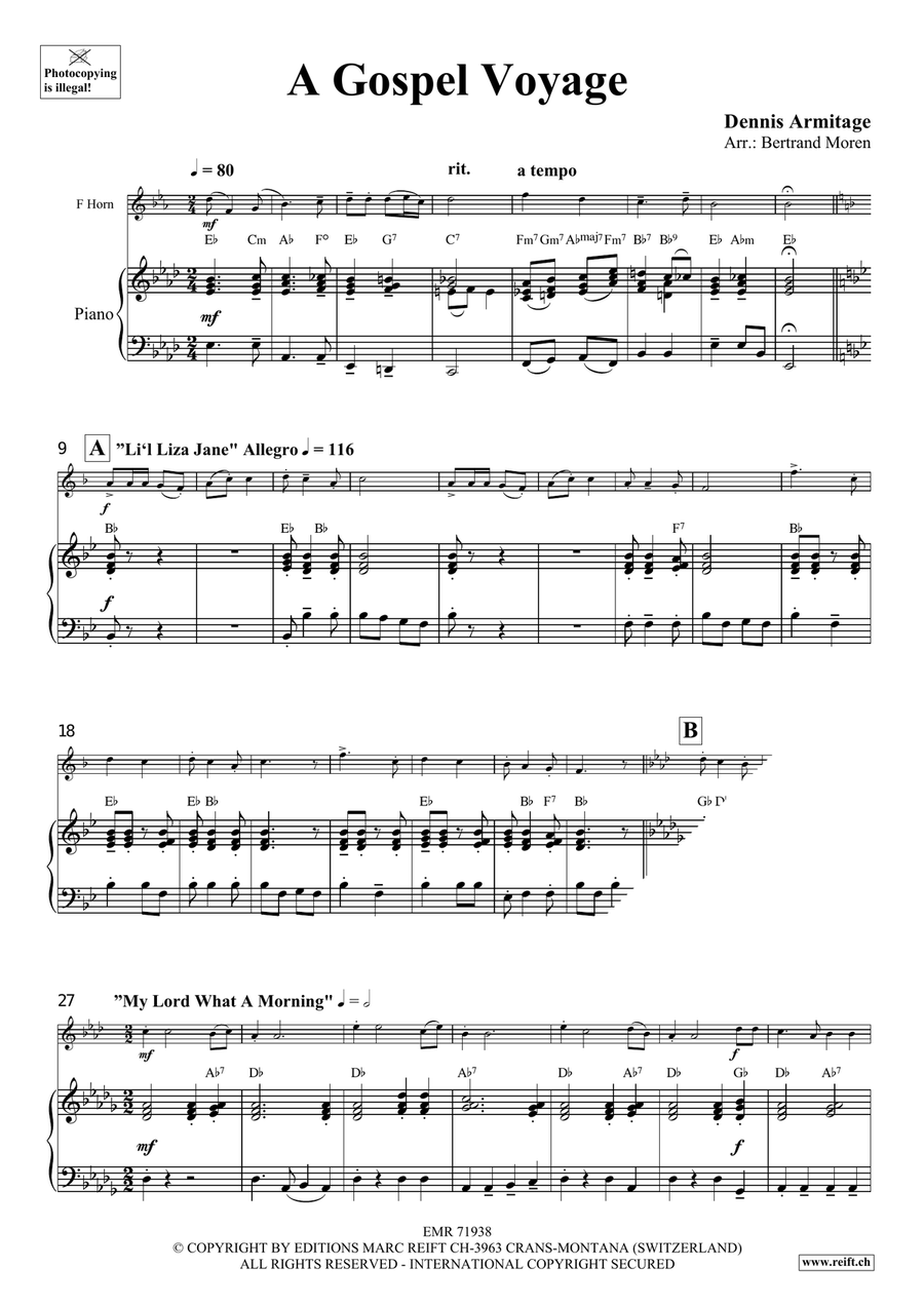 A Gospel Voyage A Gospel Voyage Horn scores gallery preview page 5