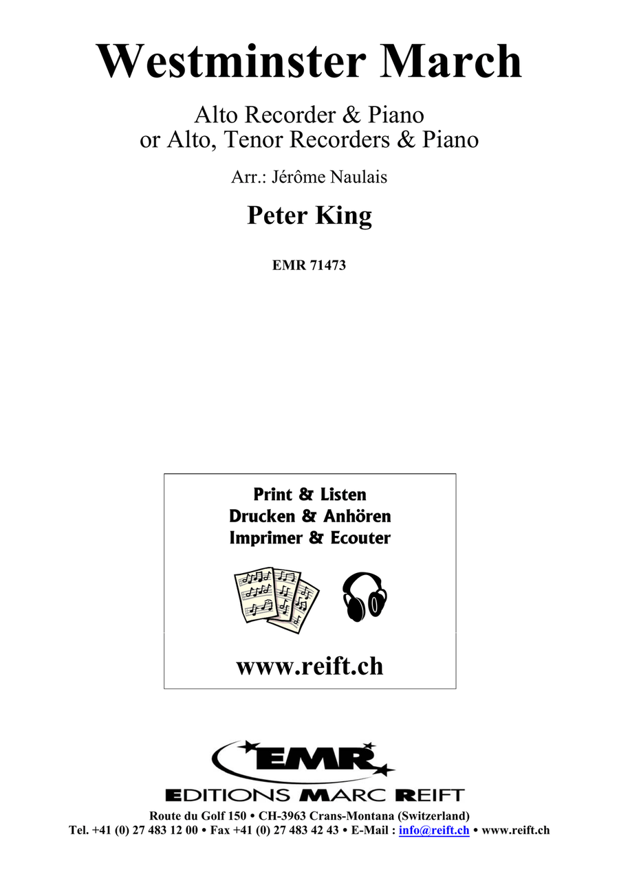 Westminster March Westminster March Alto Recorder scores gallery preview page 2