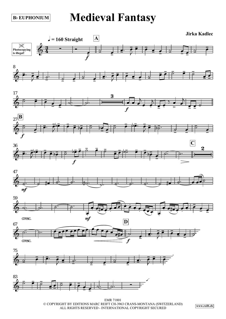 Medieval Fantasy Medieval Fantasy Euphonium scores gallery preview page 5