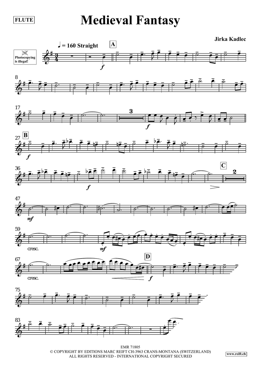 Medieval Fantasy Medieval Fantasy Flute Solo scores gallery preview page 5