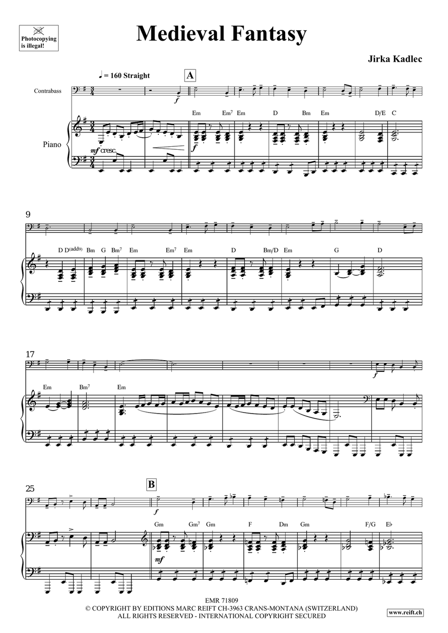 Medieval Fantasy Medieval Fantasy Double Bass scores gallery preview page 6