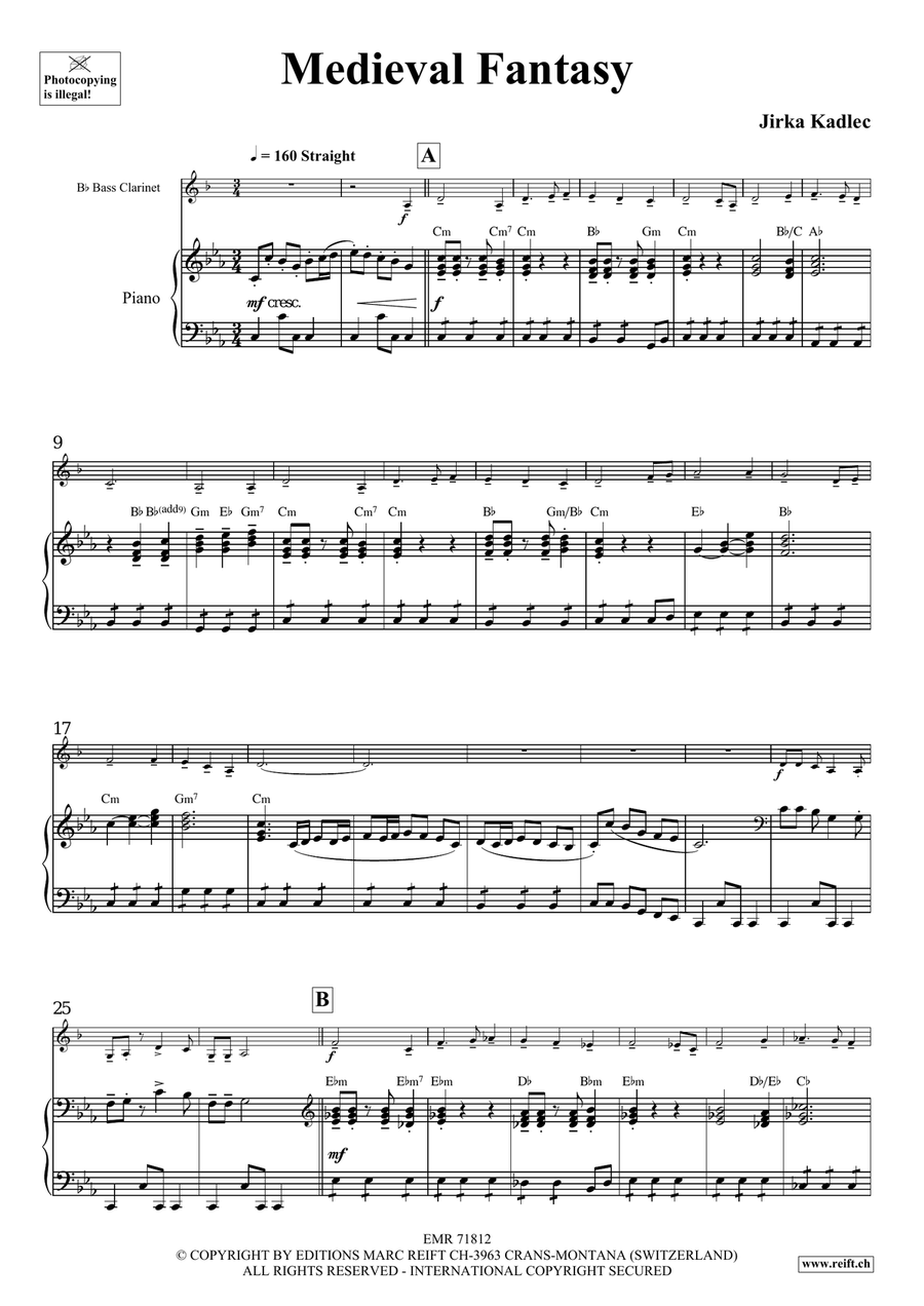 Medieval Fantasy Medieval Fantasy Bass Clarinet scores gallery preview page 6