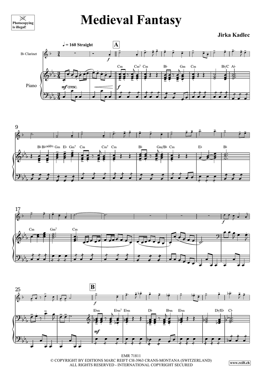 Medieval Fantasy Medieval Fantasy Clarinet Solo scores gallery preview page 6