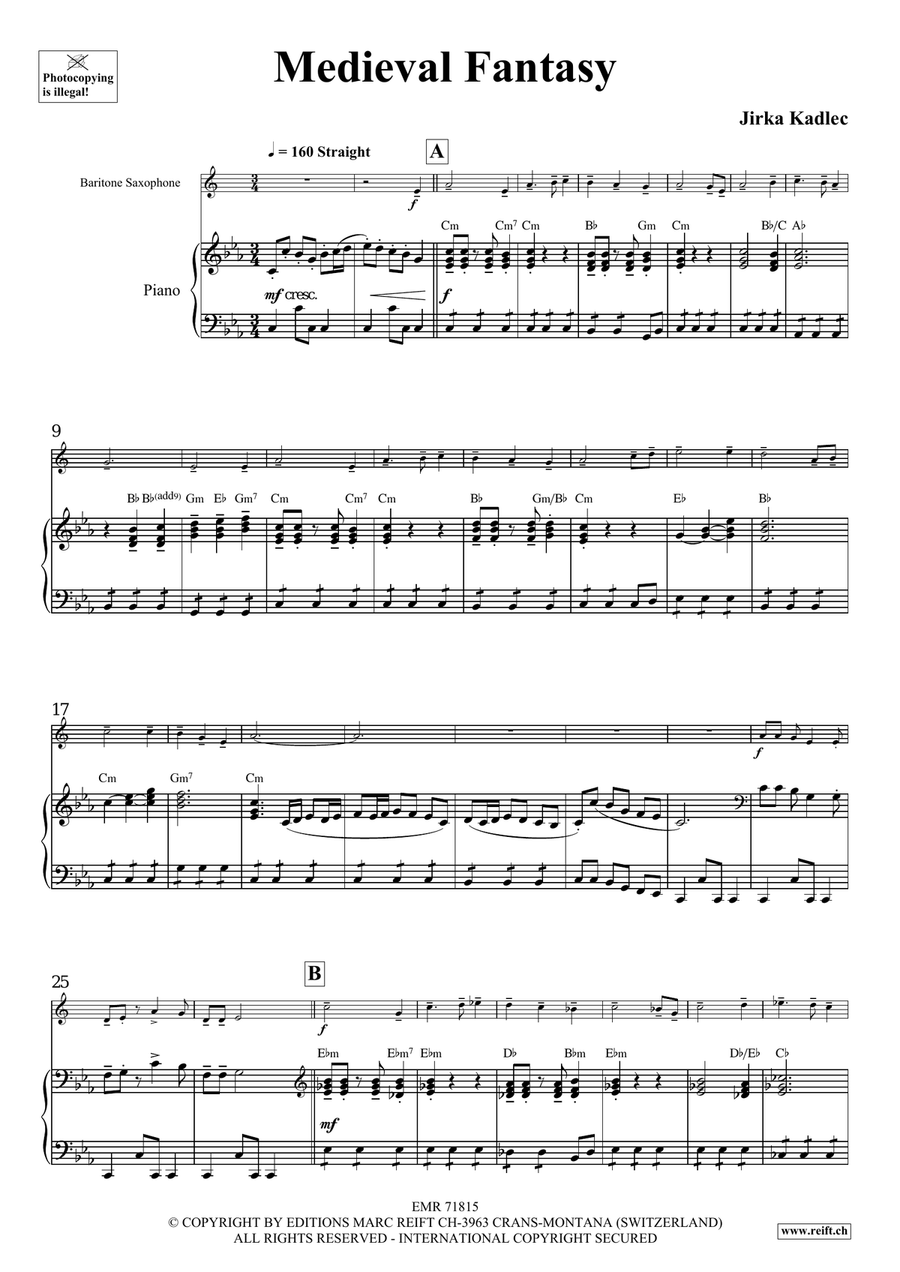 Medieval Fantasy Medieval Fantasy Baritone Saxophone scores gallery preview page 6