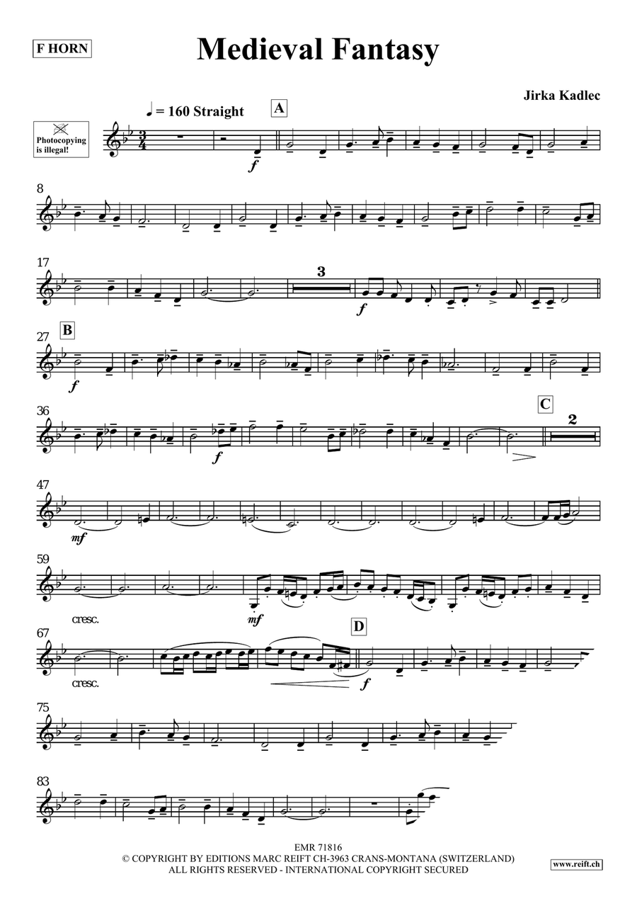 Medieval Fantasy Medieval Fantasy Horn scores gallery preview page 5
