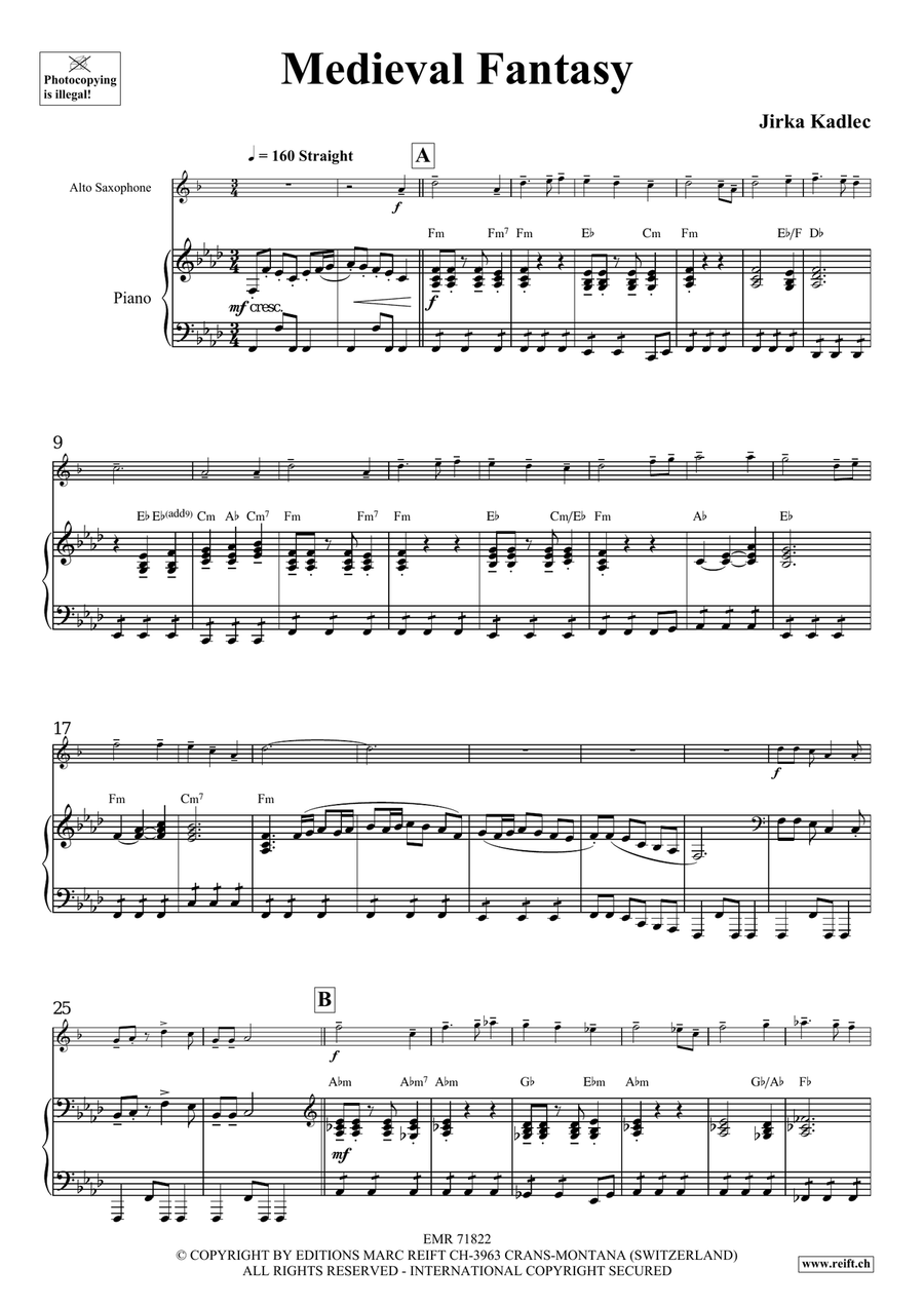 Medieval Fantasy Medieval Fantasy Alto Saxophone scores gallery preview page 6