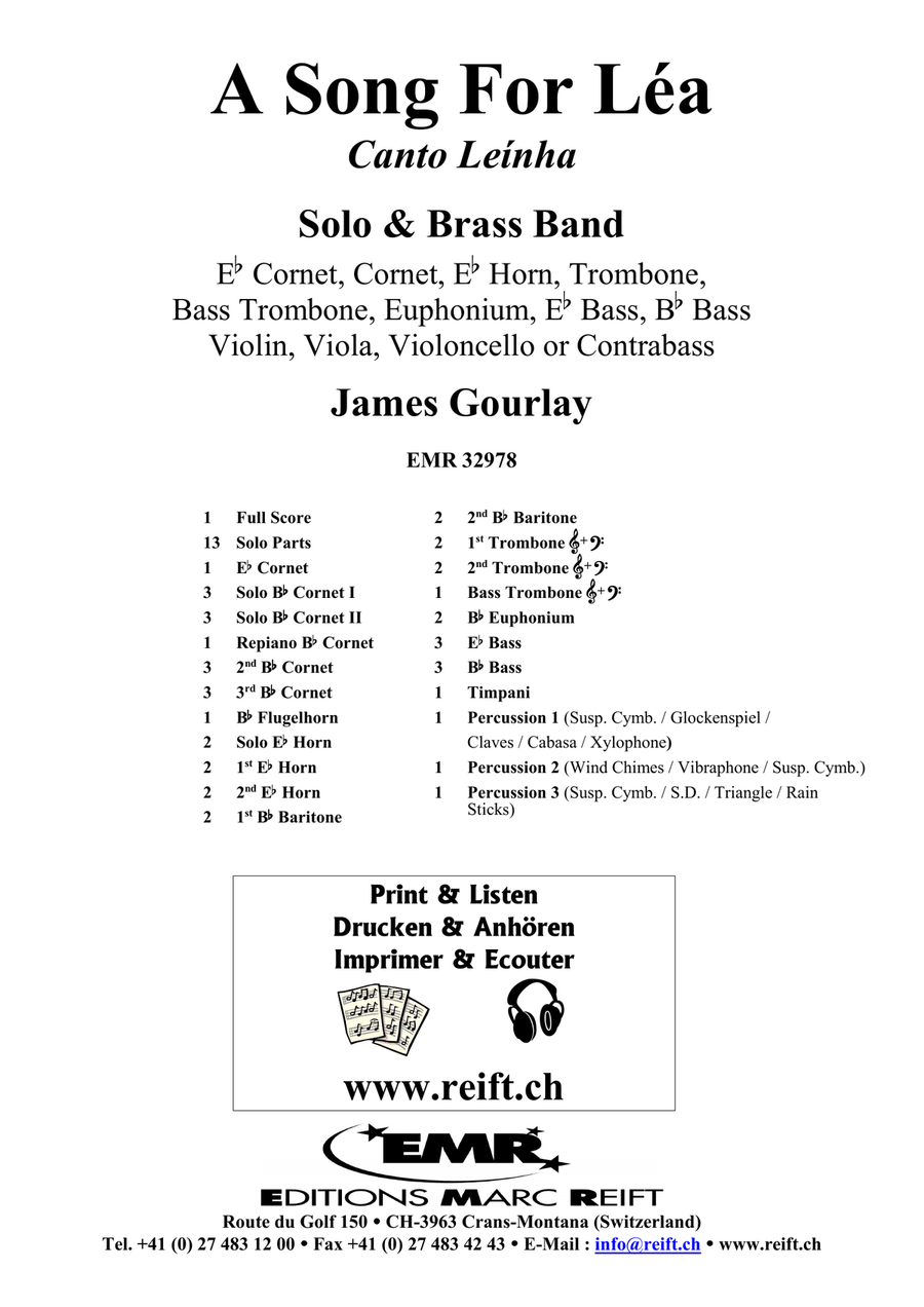 A Song For Léa Brass Band scores gallery preview page 2