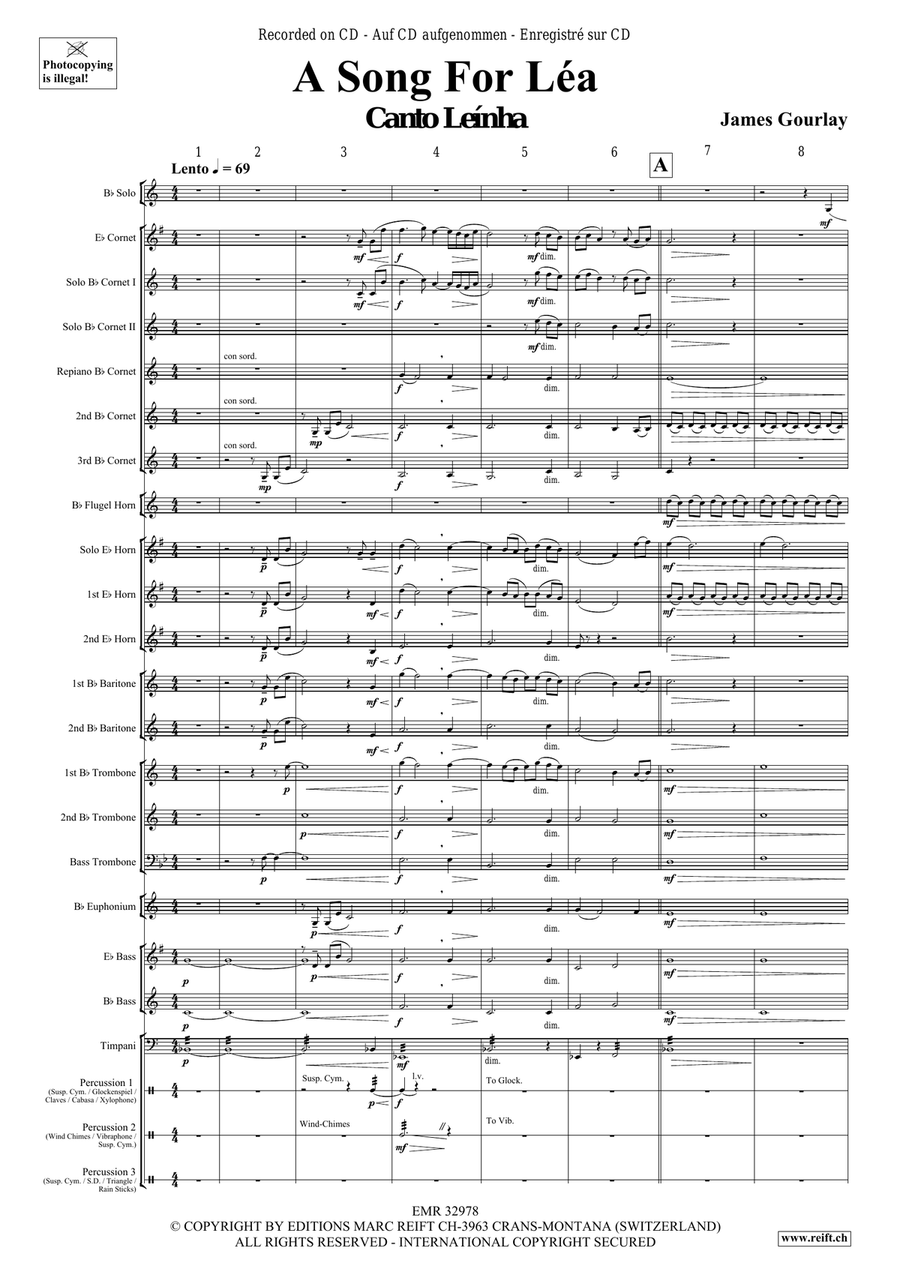 A Song For Léa Brass Band scores gallery preview page 4