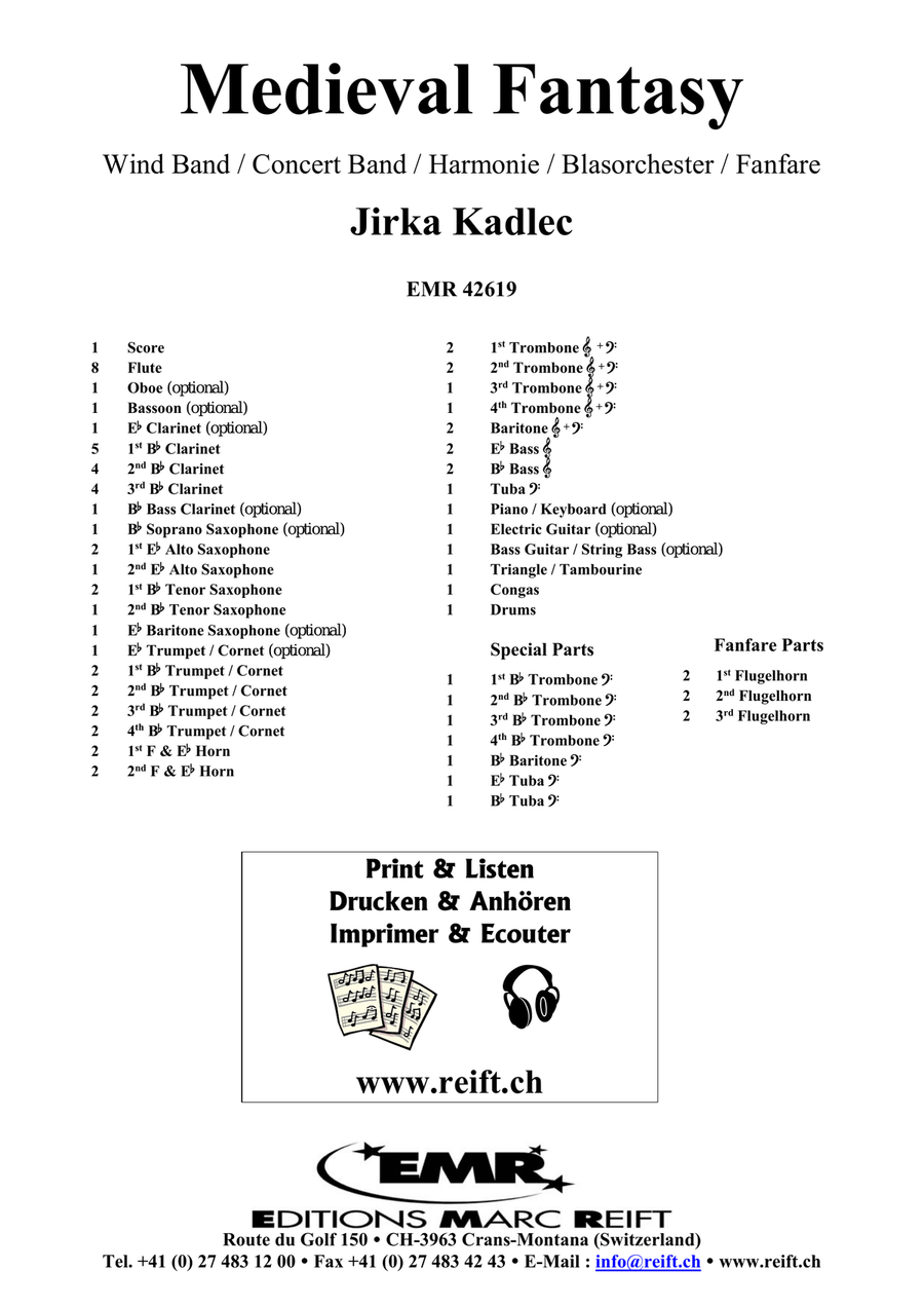 Medieval Fantasy Concert Band scores gallery preview page 2
