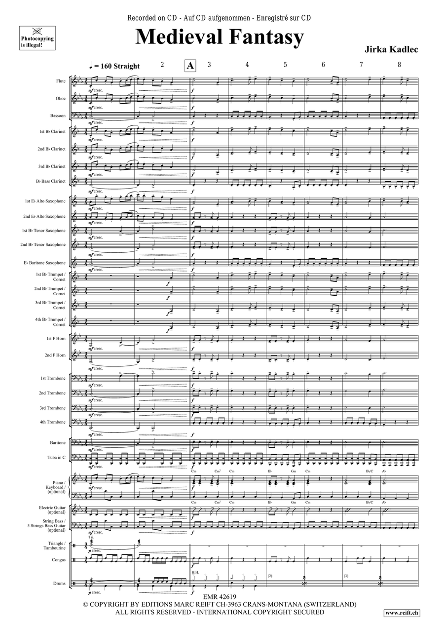 Medieval Fantasy Concert Band scores gallery preview page 5