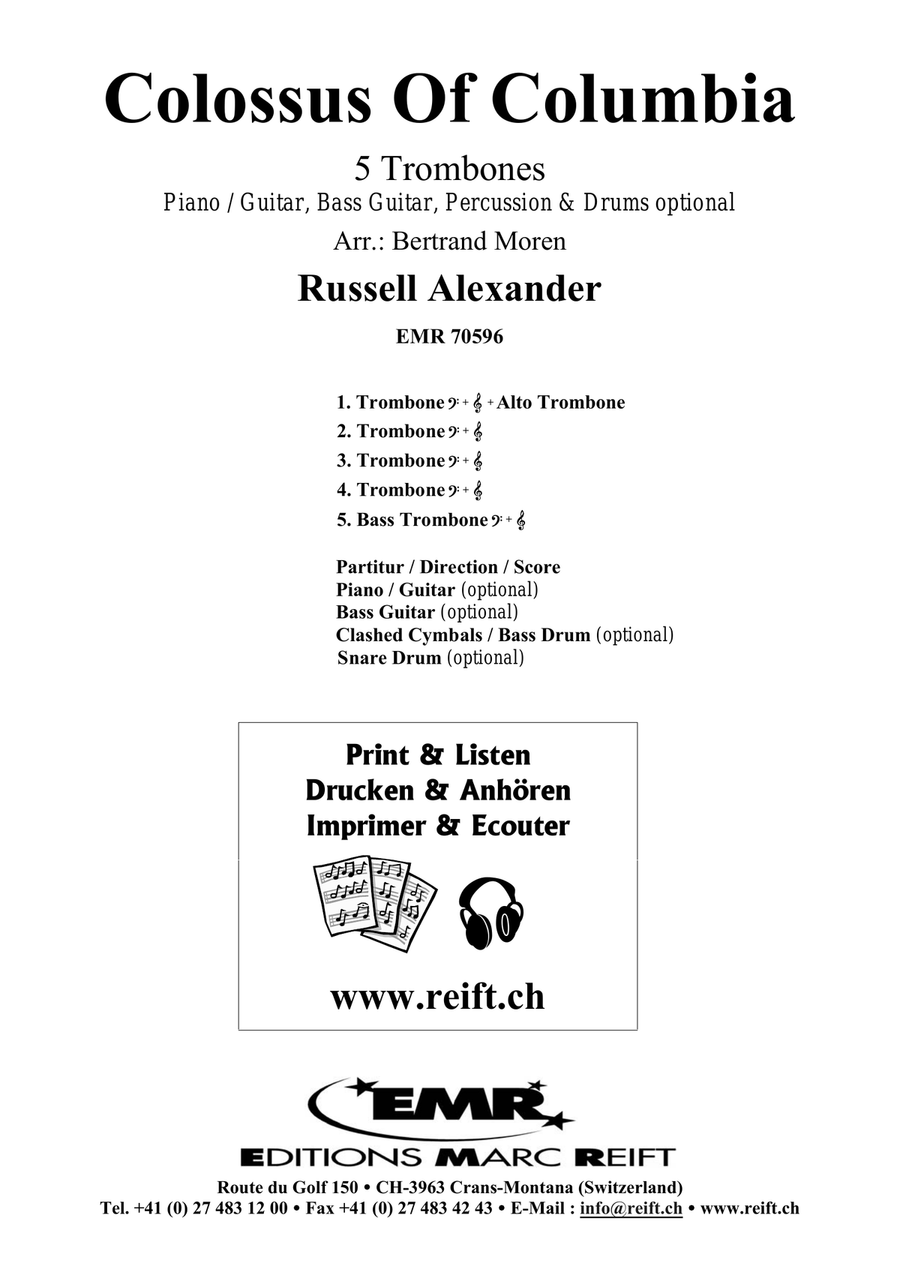 Colossus Of Columbia Colossus Of Columbia Trombone scores gallery preview page 2