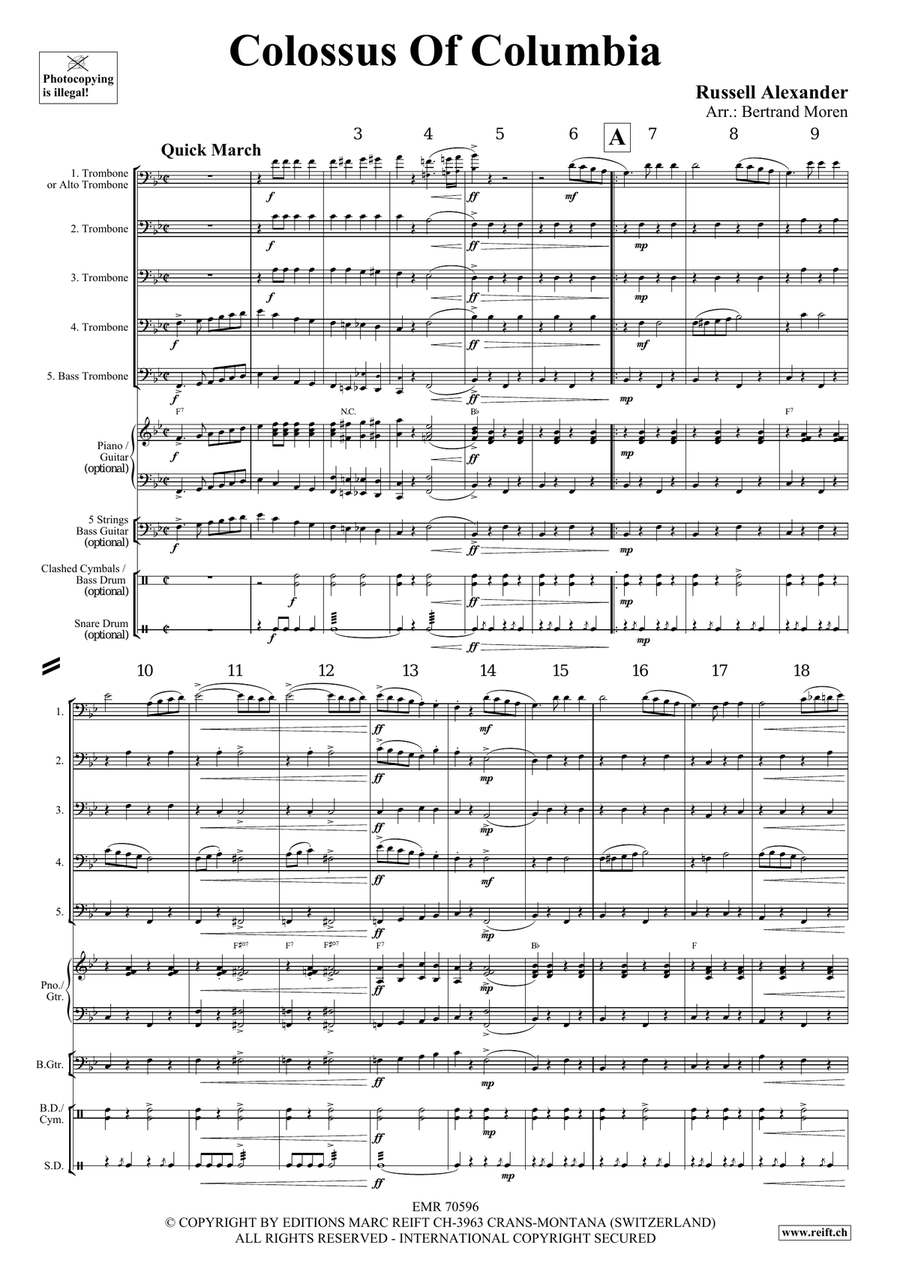 Colossus Of Columbia Colossus Of Columbia Trombone scores gallery preview page 3
