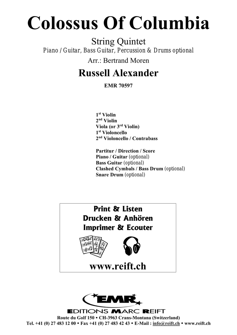 Colossus Of Columbia Colossus Of Columbia String Quintet scores gallery preview page 2
