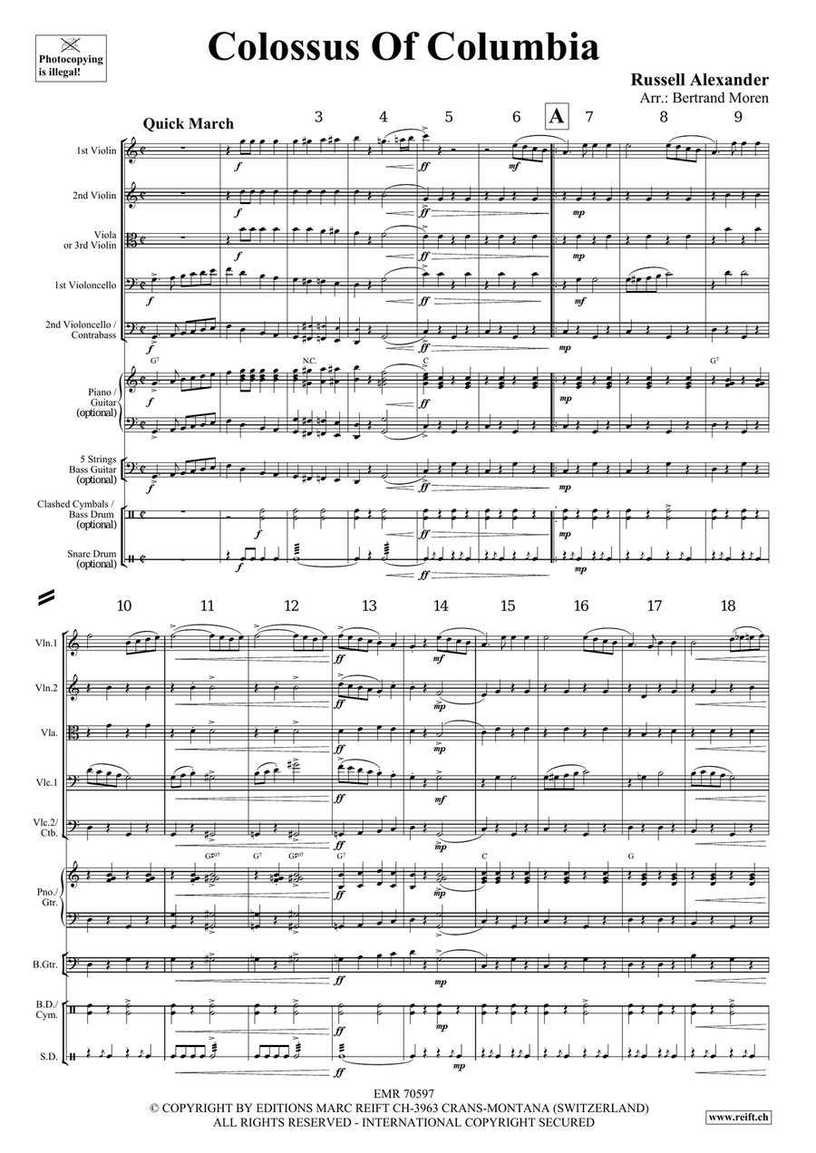 Colossus Of Columbia Colossus Of Columbia String Quintet scores gallery preview page 3