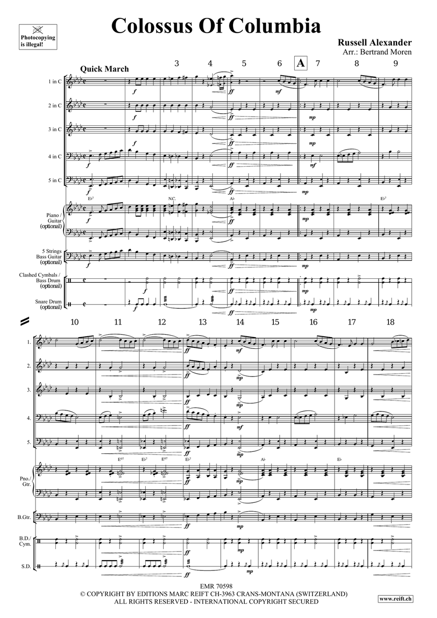 Colossus Of Columbia Colossus Of Columbia Brass Quintet scores gallery preview page 3