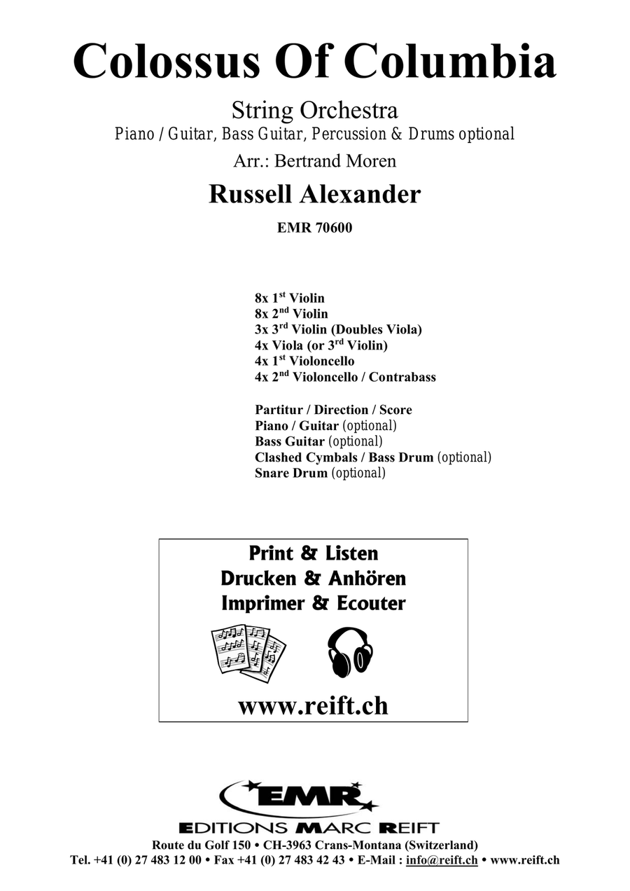 Colossus Of Columbia Colossus Of Columbia String Orchestra scores gallery preview page 2