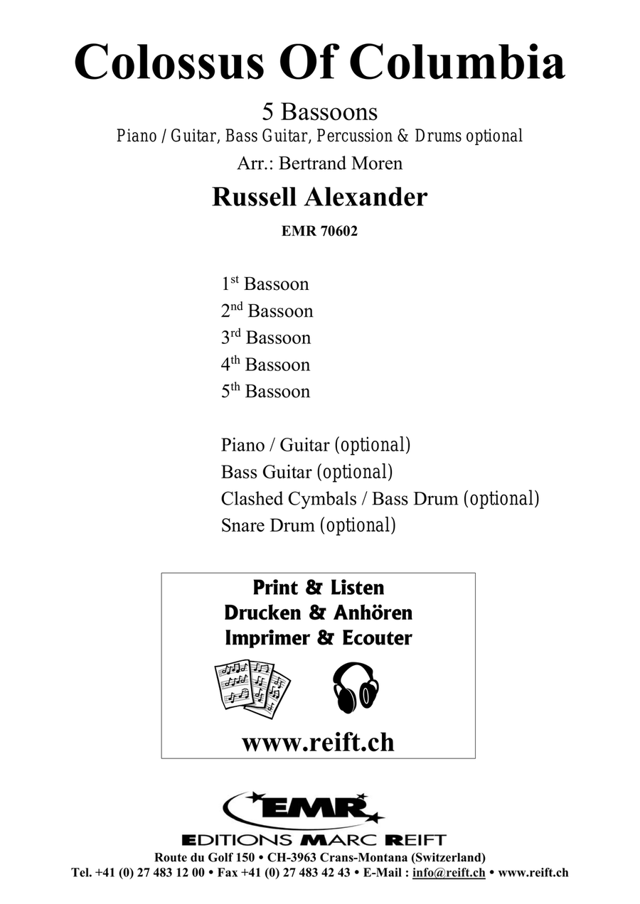 Colossus Of Columbia Colossus Of Columbia Bassoon scores gallery preview page 2