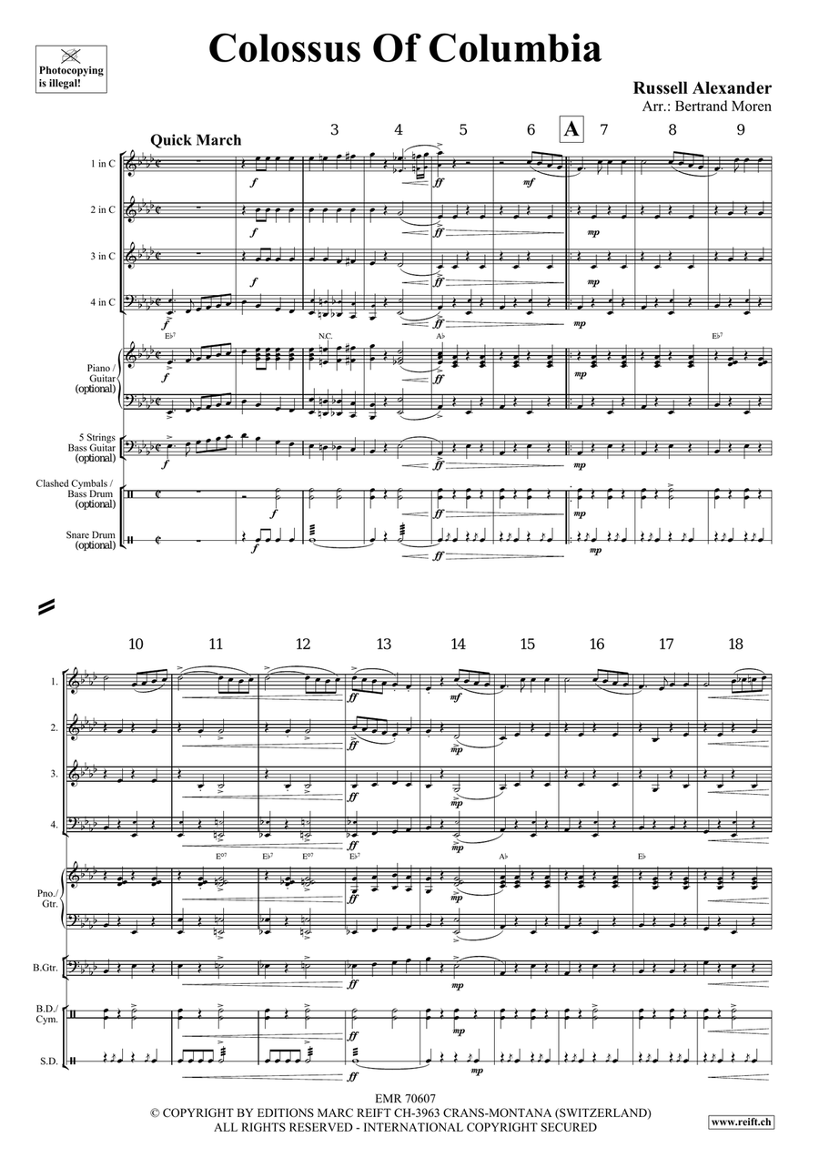 Colossus Of Columbia Colossus Of Columbia Score scores gallery preview page 3