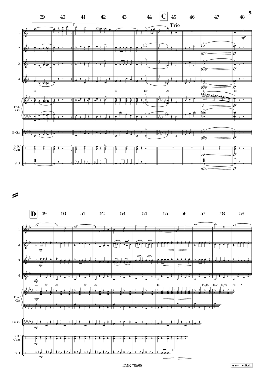Colossus Of Columbia Colossus Of Columbia Clarinet Quartet scores gallery preview page 5