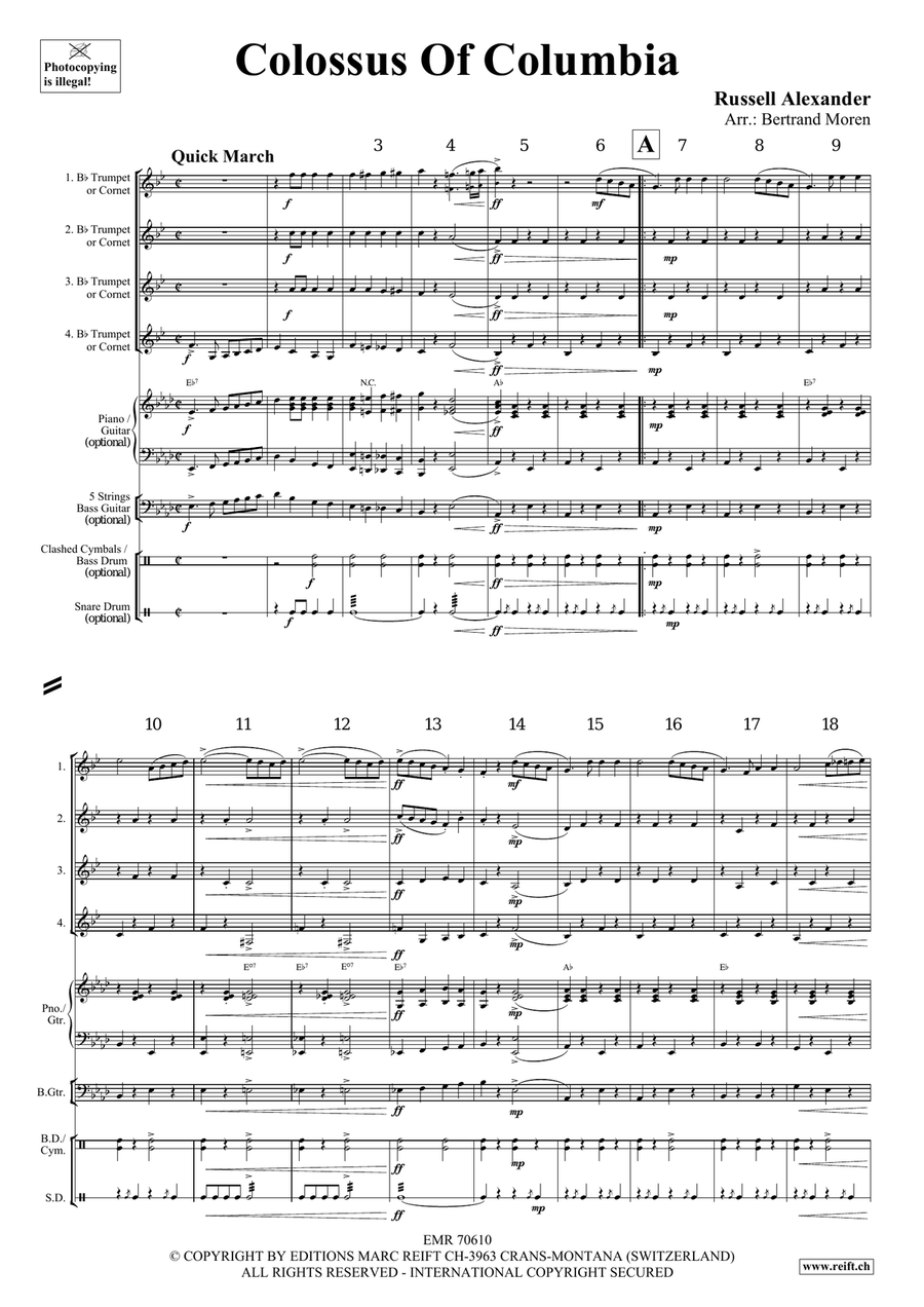 Colossus Of Columbia Colossus Of Columbia Cornet scores gallery preview page 3