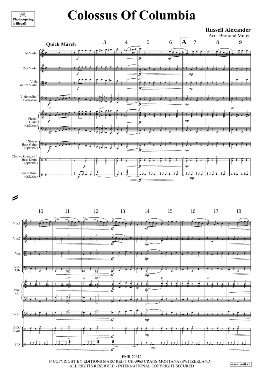 Colossus Of Columbia Colossus Of Columbia String Quartet scores gallery preview page 3
