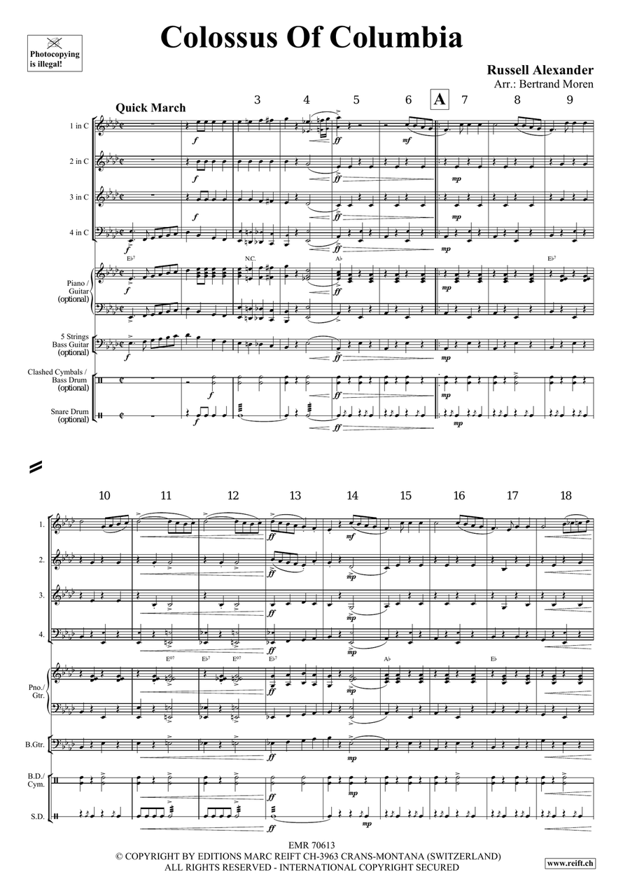 Colossus Of Columbia Colossus Of Columbia Brass Quartet scores gallery preview page 3