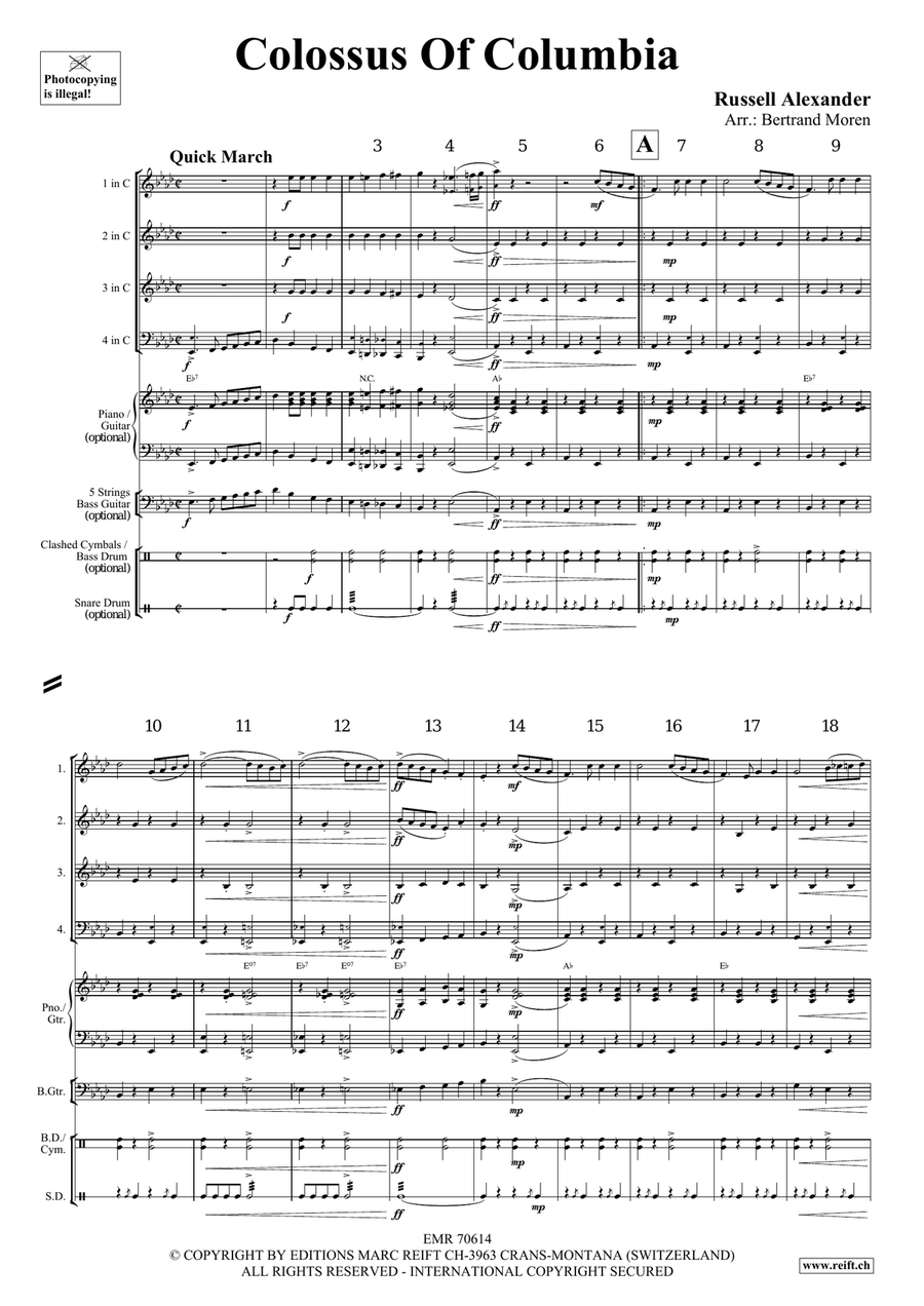 Colossus Of Columbia Colossus Of Columbia Woodwind Quartet scores gallery preview page 3