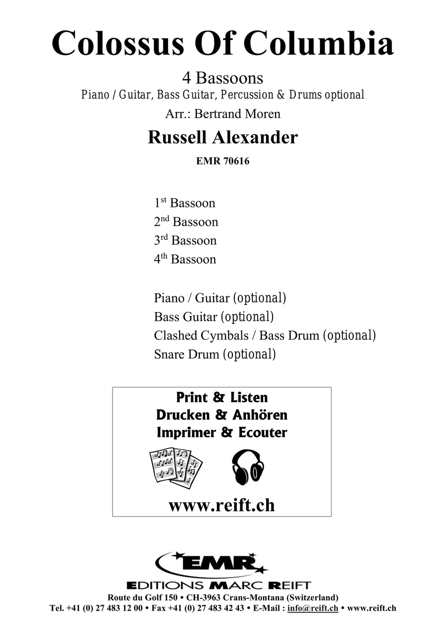 Colossus Of Columbia Colossus Of Columbia Bassoon Quartet scores gallery preview page 2