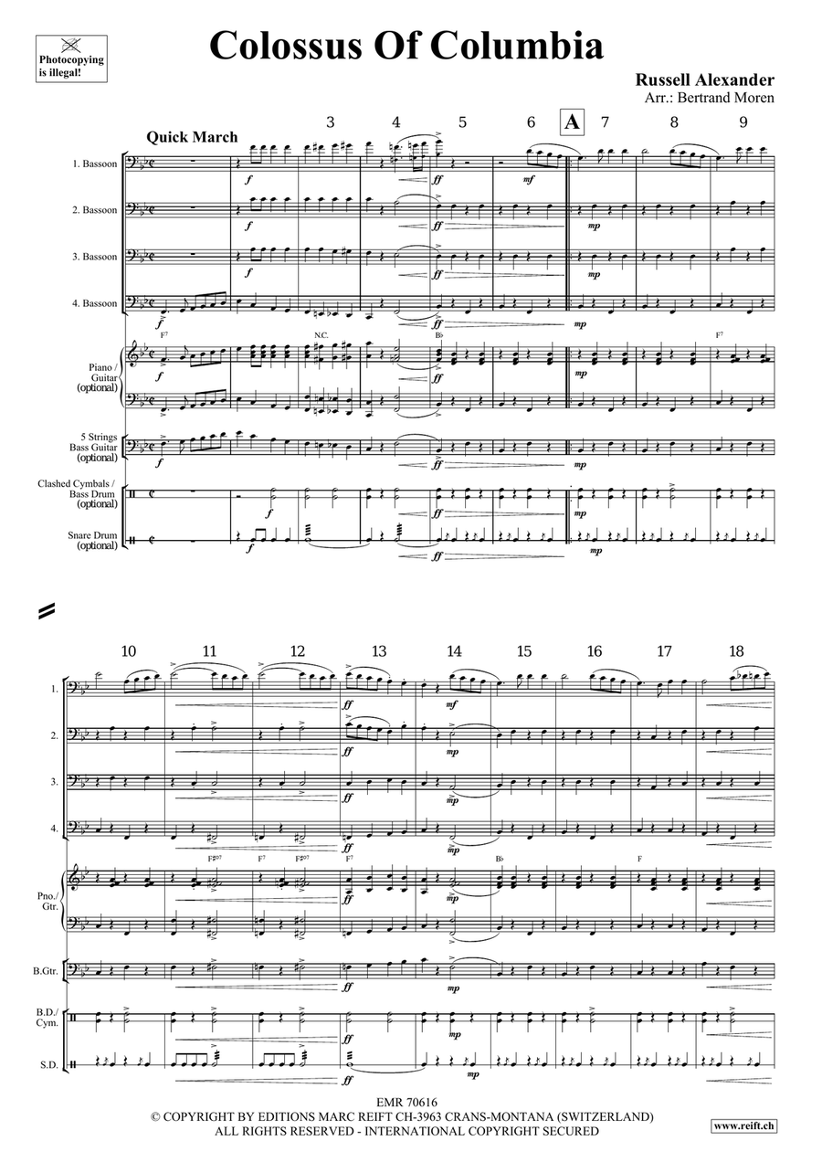 Colossus Of Columbia Colossus Of Columbia Bassoon Quartet scores gallery preview page 3