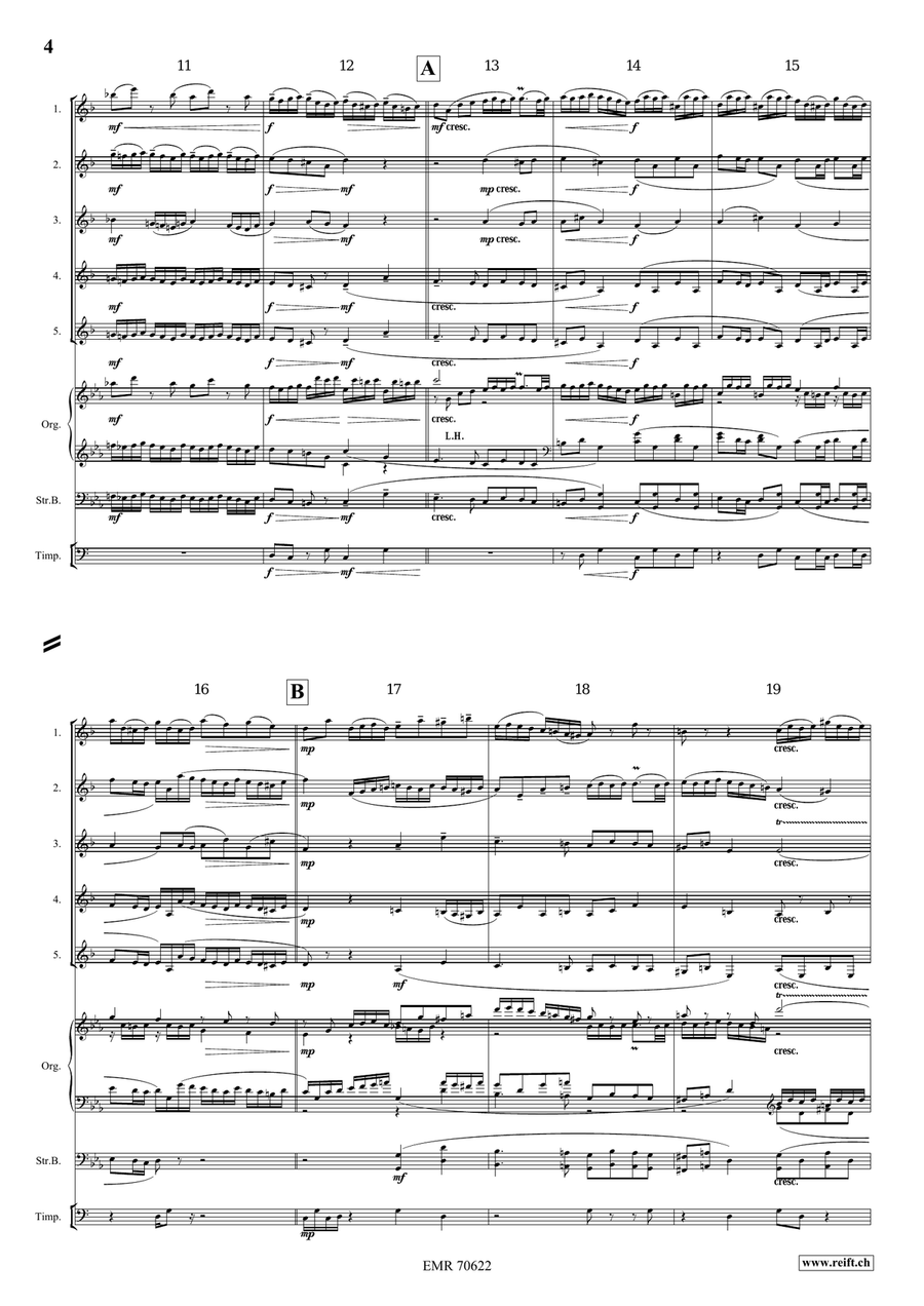 Little Fugue in C minor Little Fugue in C minor Clarinet Quintet scores gallery preview page 4