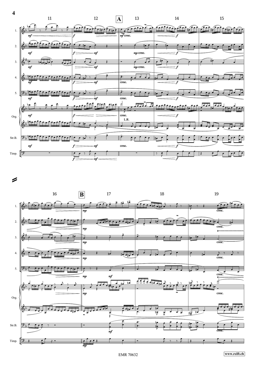 Little Fugue in D minor Little Fugue in D minor Woodwind Quintet scores gallery preview page 4