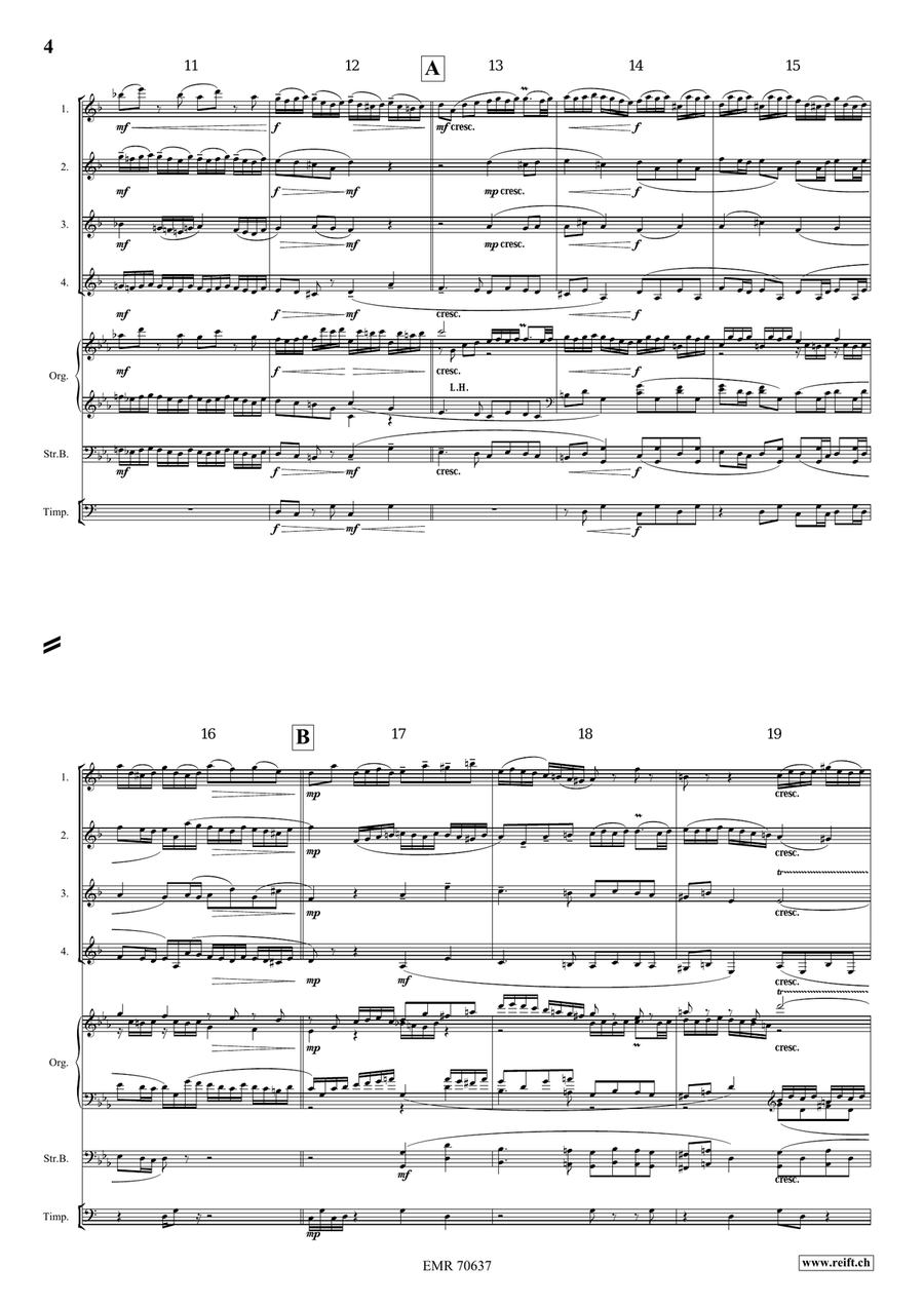 Little Fugue in C minor Little Fugue in C minor Clarinet Quartet scores gallery preview page 4