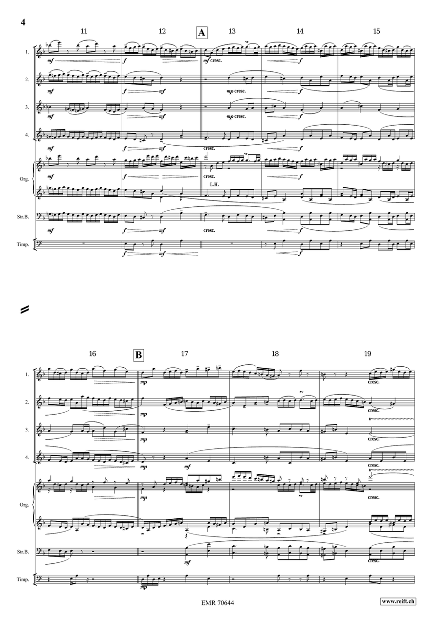 Little Fugue in D minor Little Fugue in D minor Flute Quartet scores gallery preview page 4