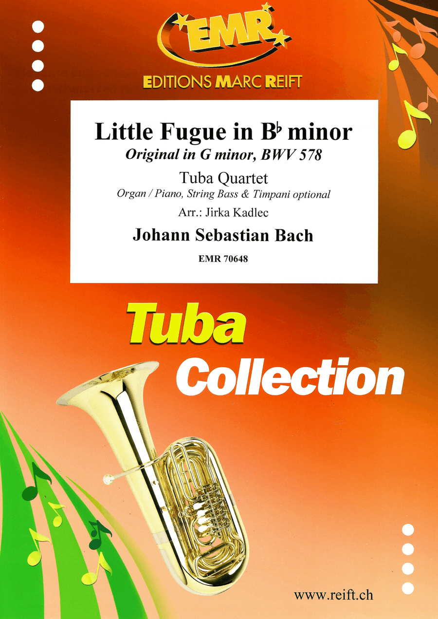Little Fugue in Bb minor Little Fugue in Bb minor Tuba Quartet scores gallery preview page 1