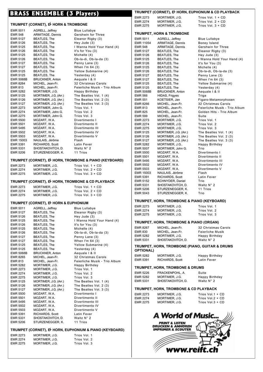 Trio For Events Trio For Events Euphonium scores gallery preview page 9