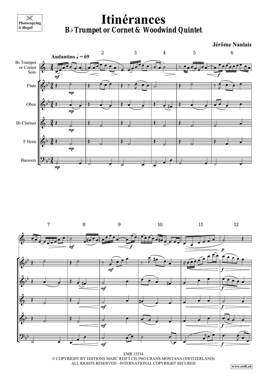 Itinérances Itinérances Bassoon scores gallery preview page 4