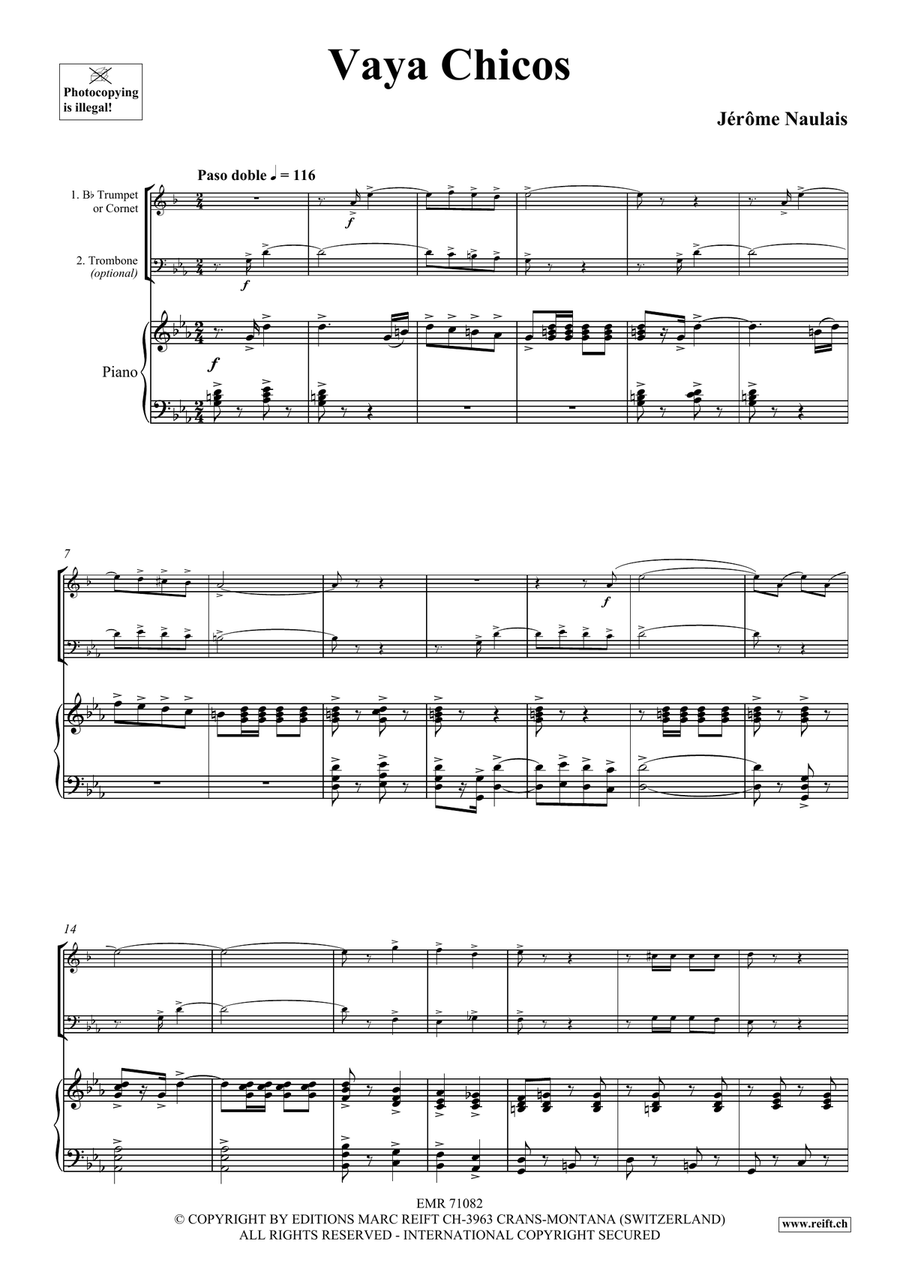 Vaya Chicos Vaya Chicos Cornet scores gallery preview page 4